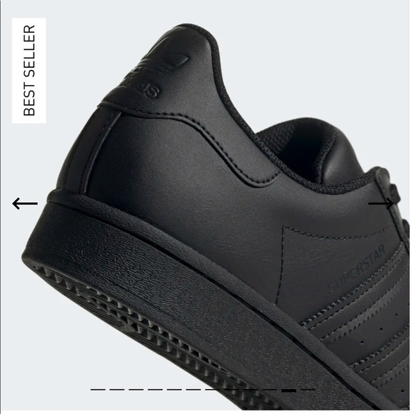 Original, Allstar Unisex Black Leather Adidas. - Picture 11 of 12